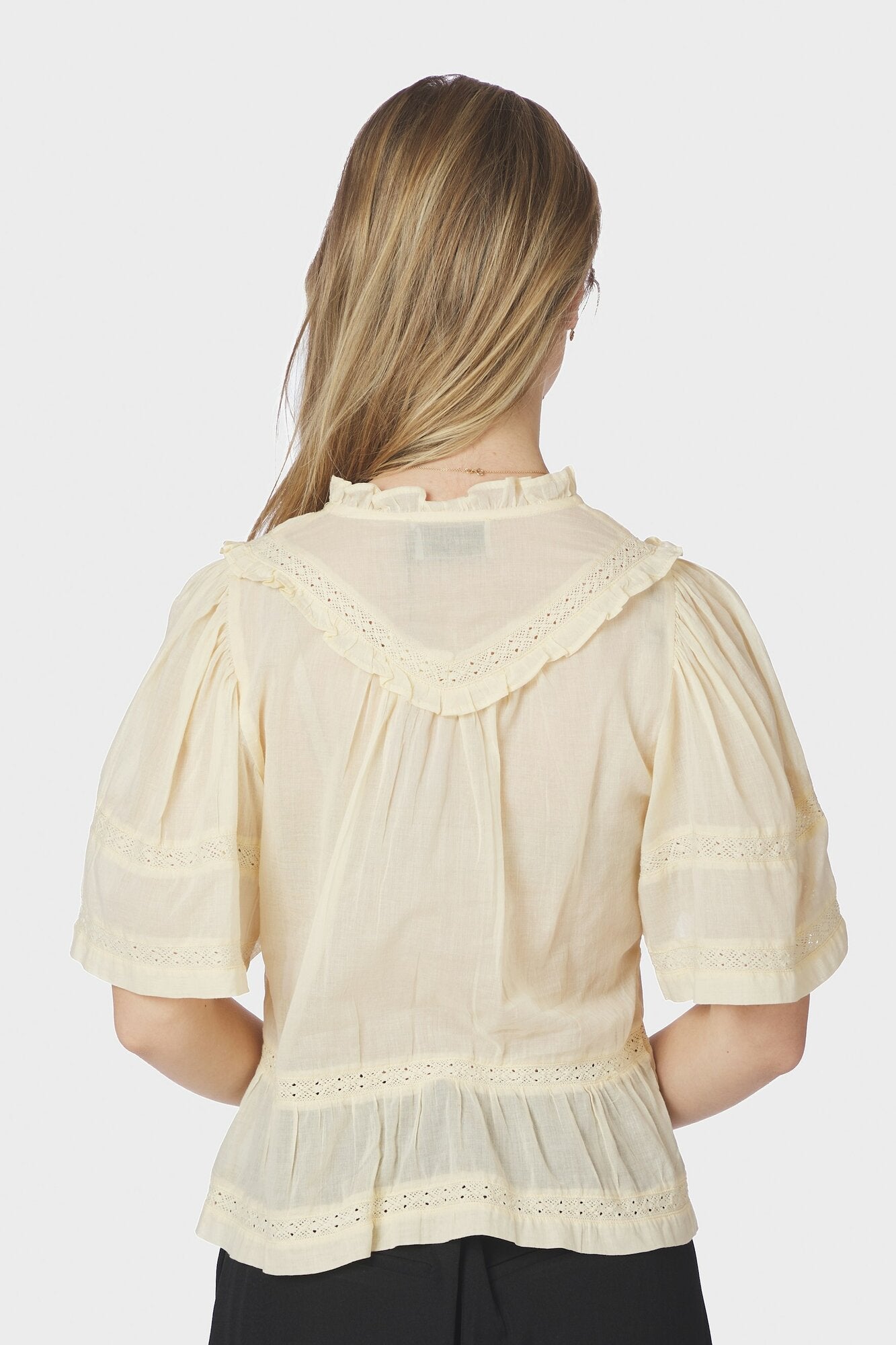 Evienne S Voile top - Butter Yellow